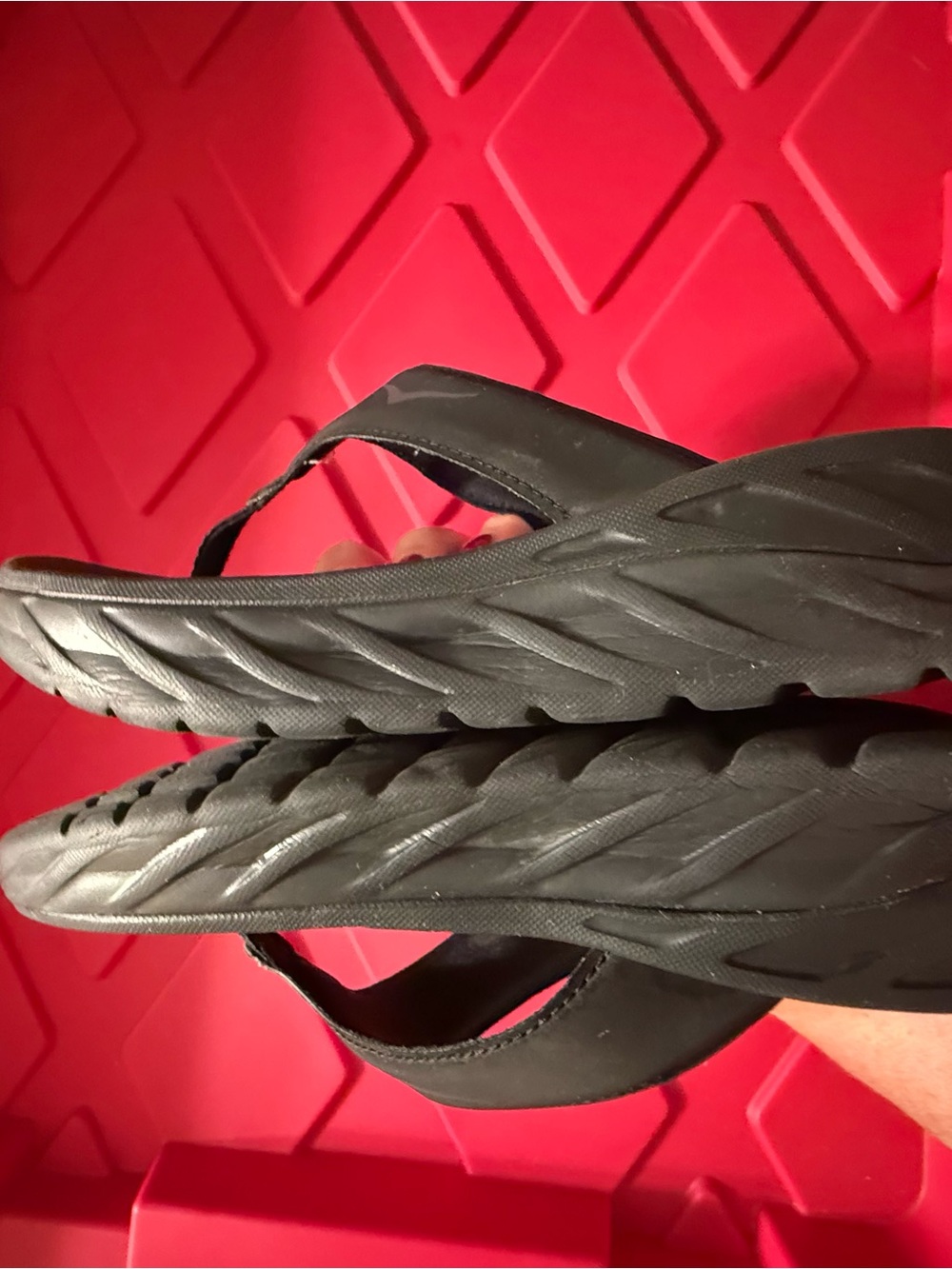 HOKA Ora Recovery Flip 2 Black Sandals Flip Flops Women’s Size 8 - Picture 9 of 9